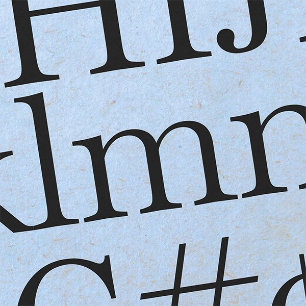 An example of the original Baskerville typeface