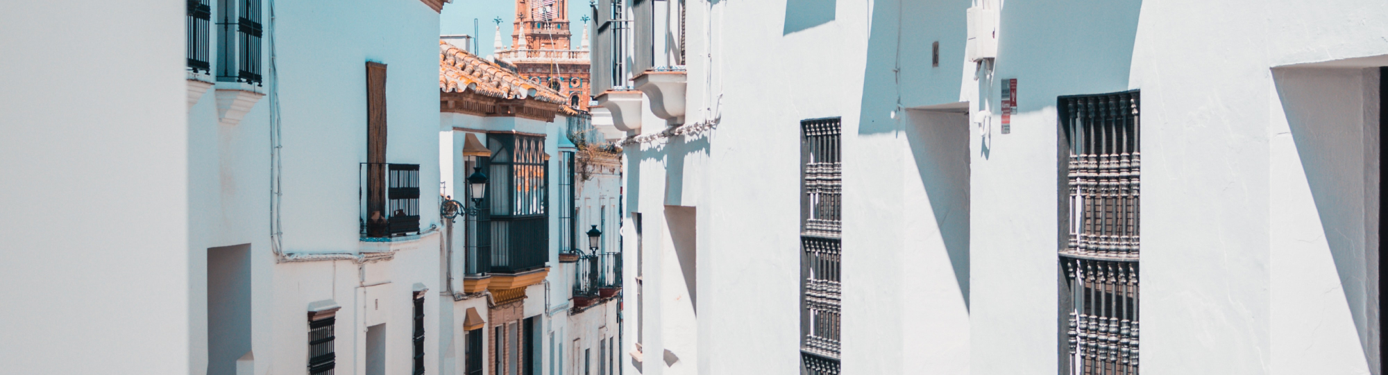 Image of white buildings